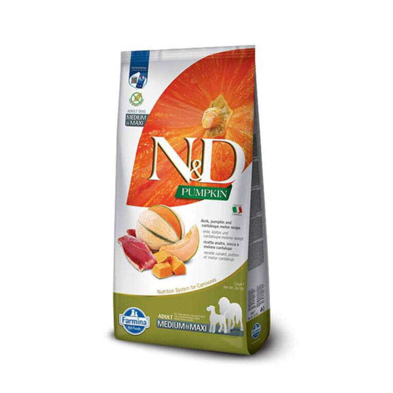 nd-pumpkin-grain-free-xiri-trofi-adult-medium-maxi-skylou-me-papia-kolokytha-kai-peponi-12kg